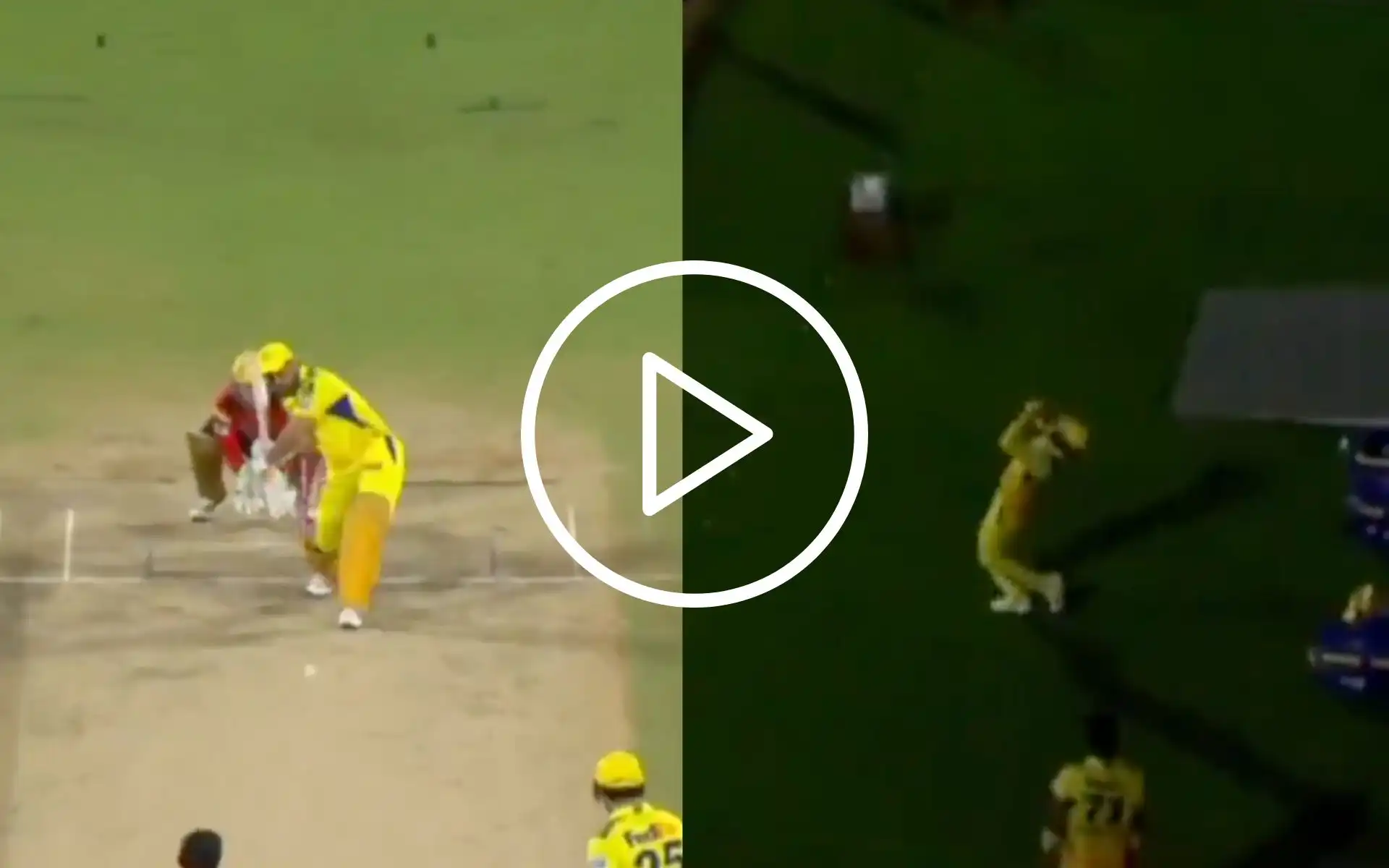 MS Dhoni Schools Chahal For A One-Handed Six; Jadeja Celebrates With A Catch In The Dugout
